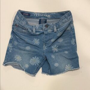 Vigoss Light Blue Daisy Denim Shorts